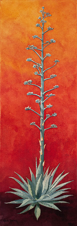 Tall Drink of Tequila - Agave Watercolor Painting