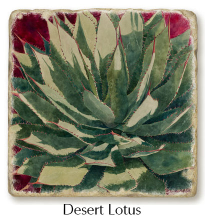 A closeup of the Desert Lotus trivet