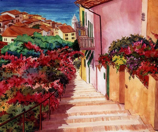 Above the Mediterranean