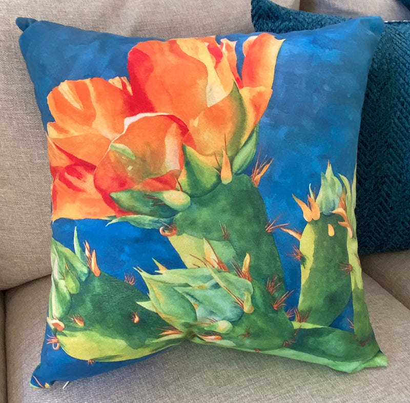 Ahead of Its Time decorative pillow on a couch