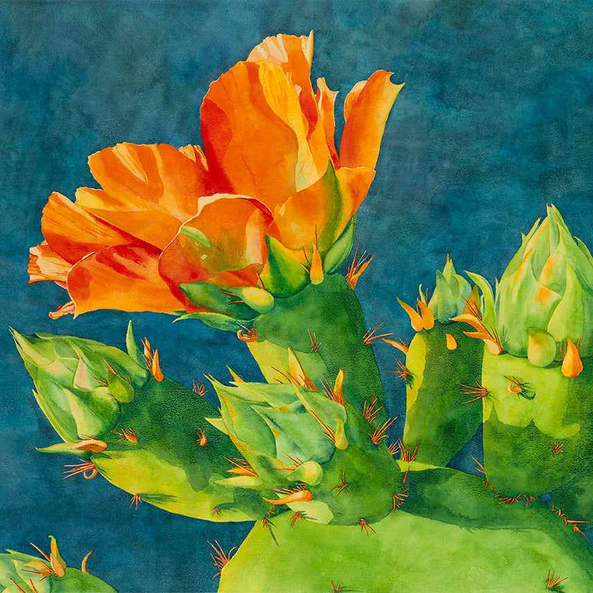 The original Ahead of Its Time watercolor painting for reference