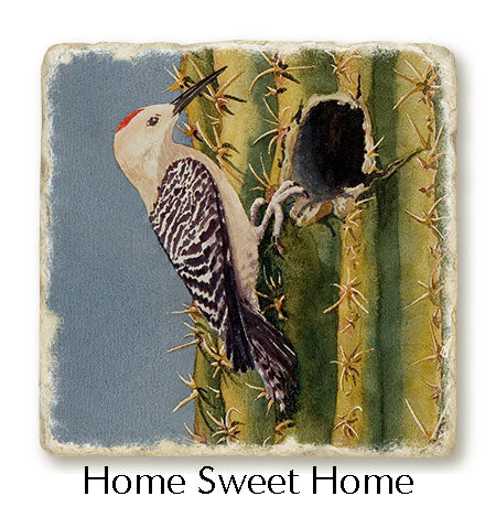 A closeup of the Home Sweet Home trivet