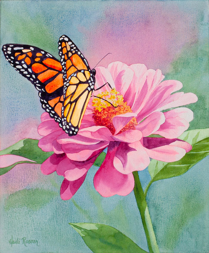 monarch butterfly watercolor