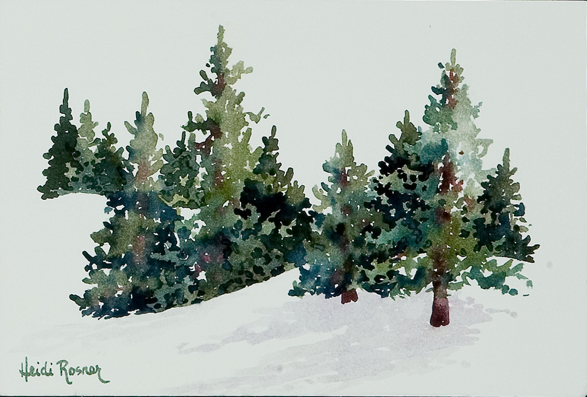 Winter White Holiday Series notecards