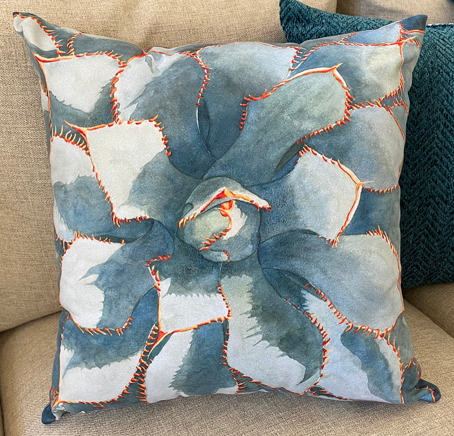 Stick With Me decorative pillow on a couch