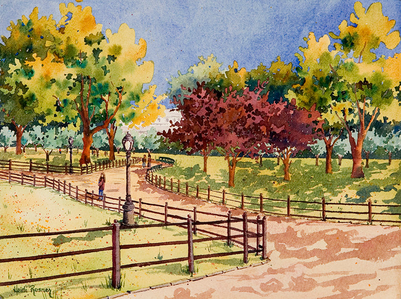 Walking to the Met, Central Park