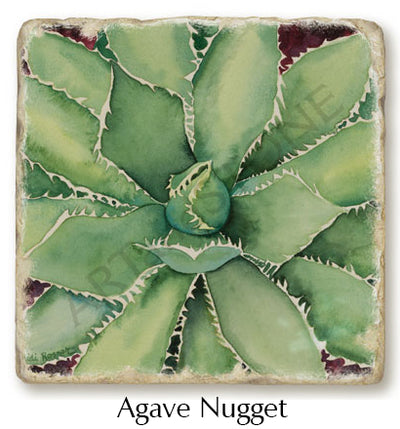 Close up of Agave Nugget coaster