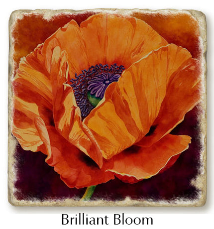 A closeup of the Brilliant Bloom trivet