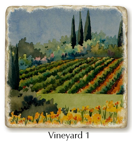 A closeup of the Vineyard 1 trivet