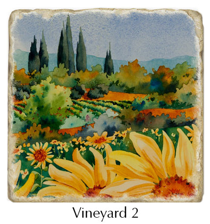 Closeup of the Vineyard 2 coaster